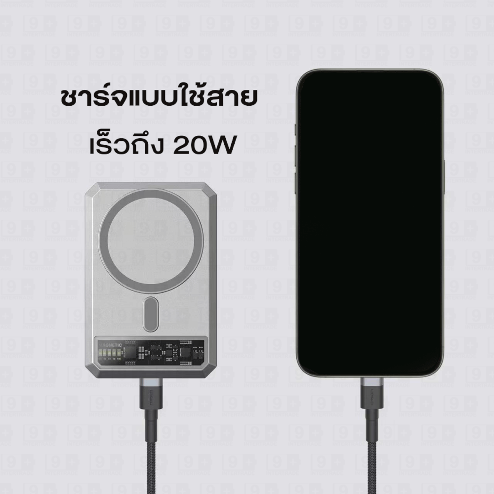 แบตสำรอง ORSEN BY ELOOP EW54 สีเทา 10000MAH FAST CHARGER PD20W ของแท้ QI2 MAGNETIC ที่ชาร์จไร้สาย WIRELESS POWER BANK_6